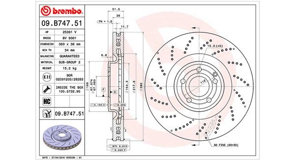 MAGNETI MARELLI Тормозной диск 360406121201